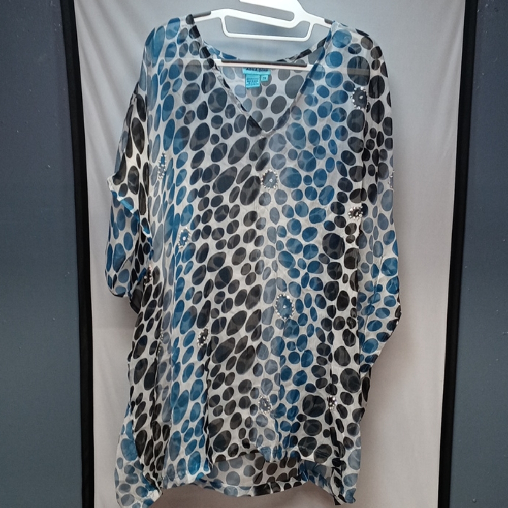 Transparent polka dot shirt